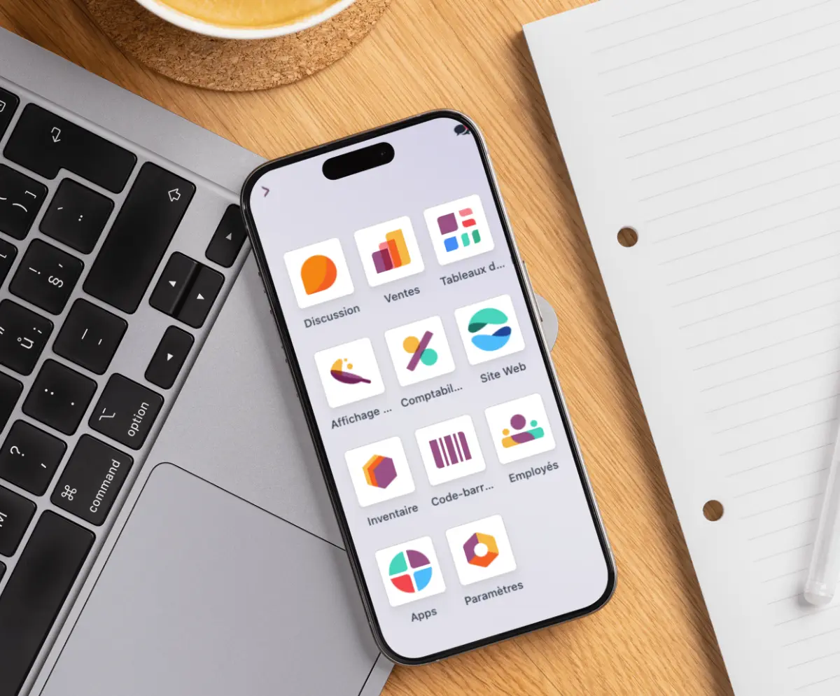 odoo erp avec application site web