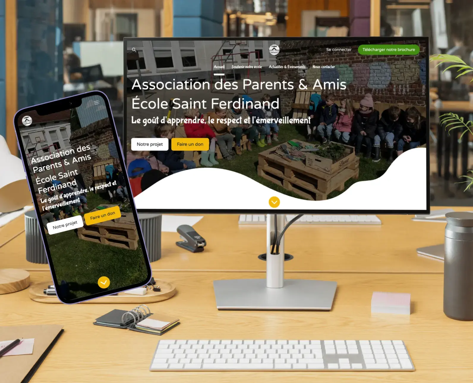 Site web Odoo AP Saint Ferdinand Site web Odoo pour association des parents de l'école saint ferdinand