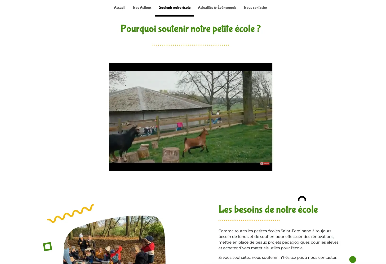 site web odoo de l'ap saint ferdinand réalisation par Impulse Wave