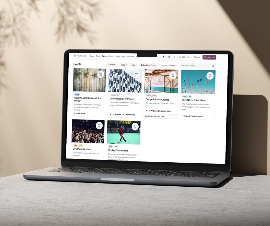 Odoo événement pour votre PME ou TPE Odoo événement pour votre PME ou TPE