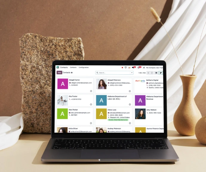 Carnet et base de données de contacts 
